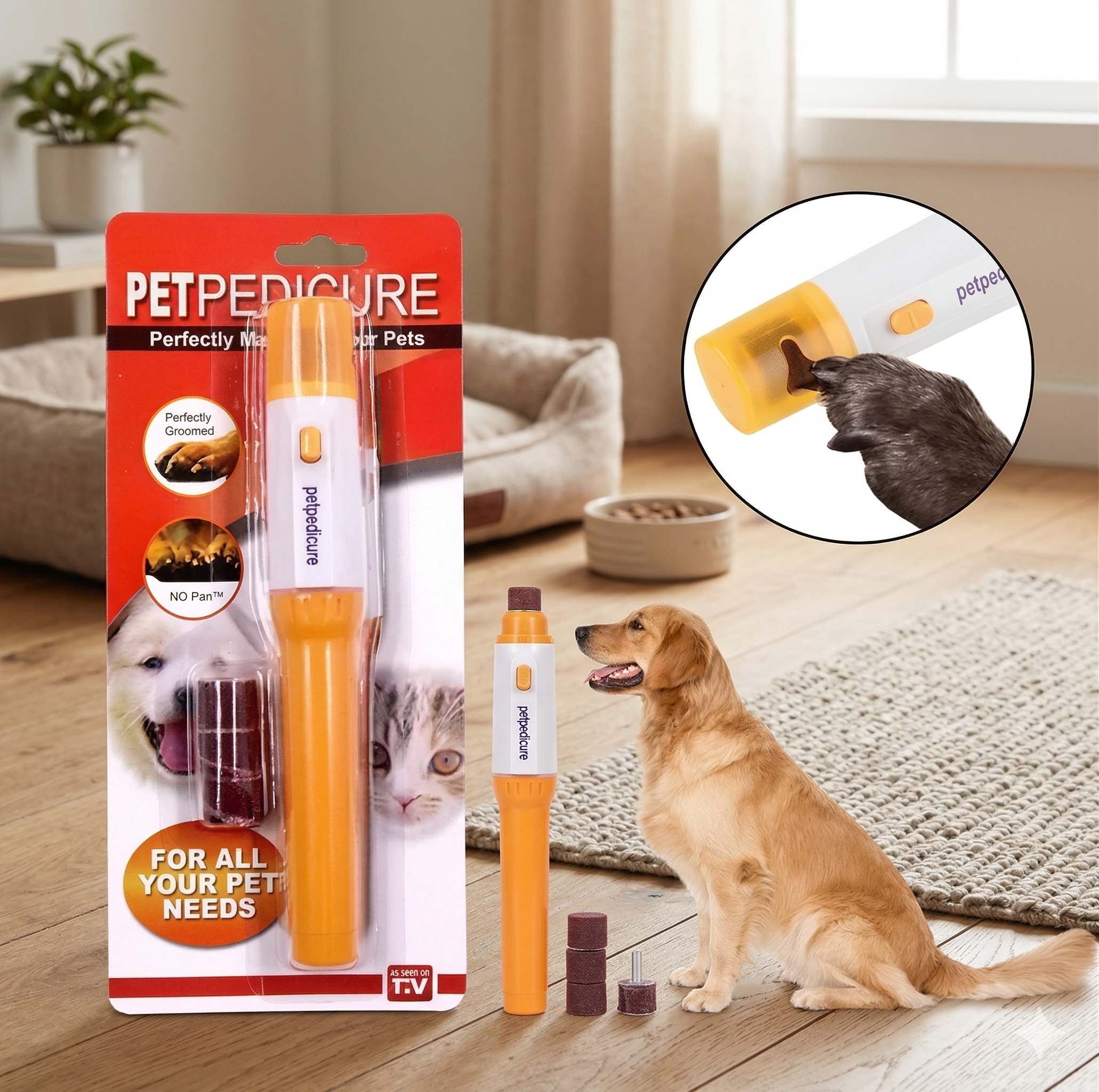 Lima Eléctrica para Uñas de Mascotas – Perros y Gatos