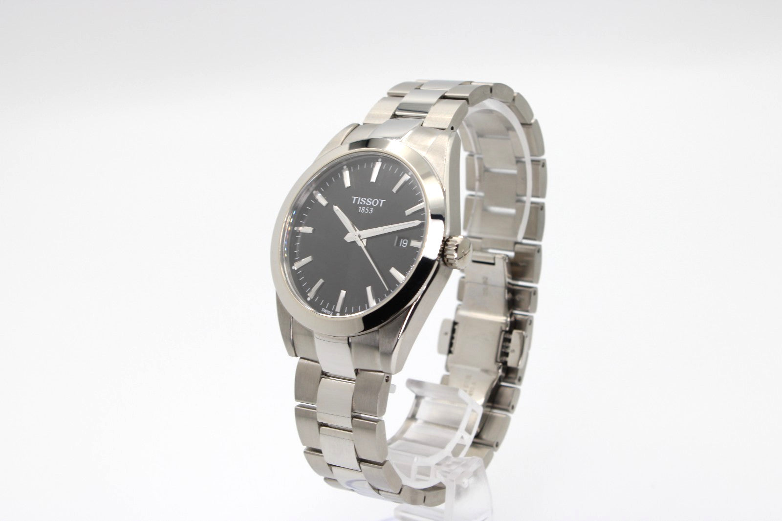Reloj de hombre TISSOT Gentleman T127.410.11.05 1.00 de cuarzo con esfera negra y caja de 40 mm.