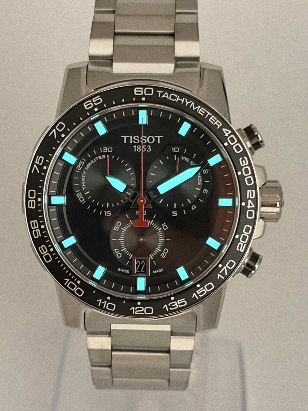Tissot Supersport Chrono T125.617.11.051.00 Cuarzo Esfera Negra Hombre 45.5mm