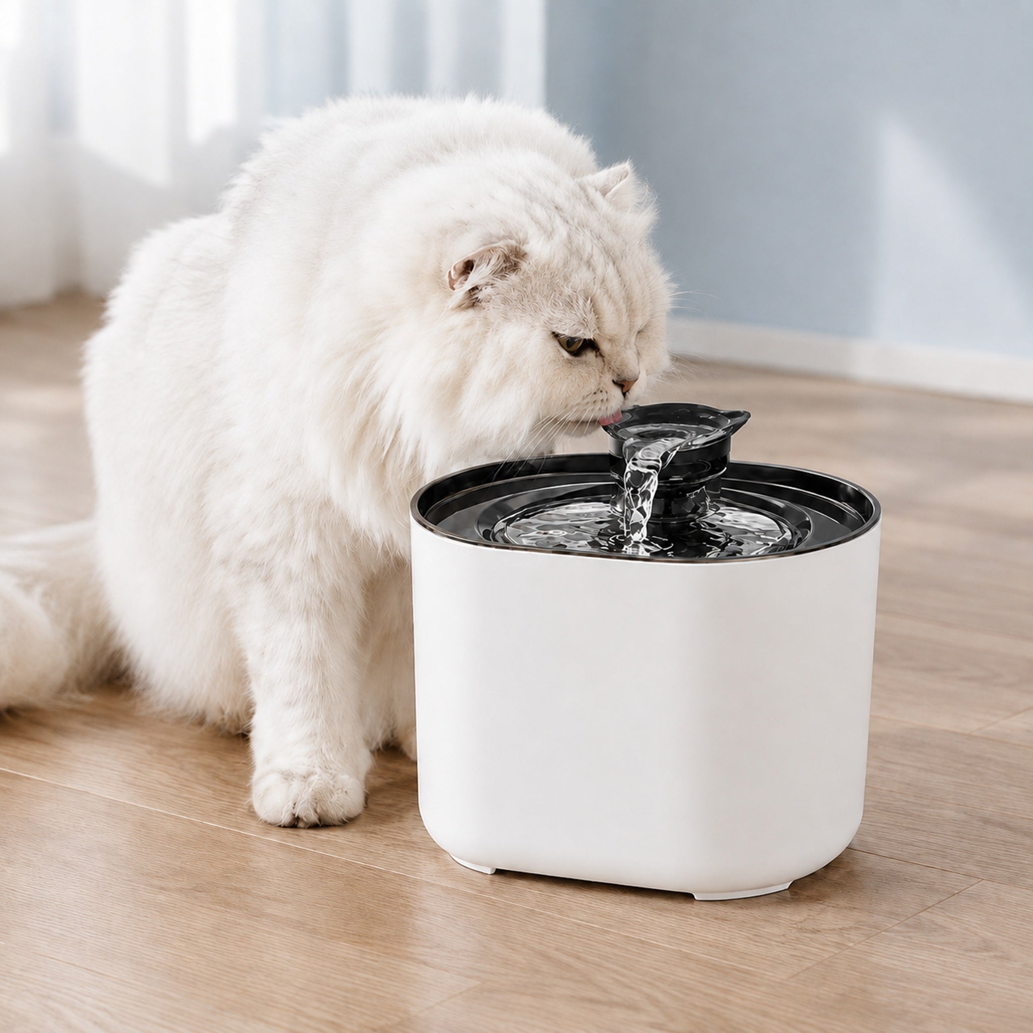 Fuente de Agua Automática para Mascotas — 2.2L Ultrasilenciosa