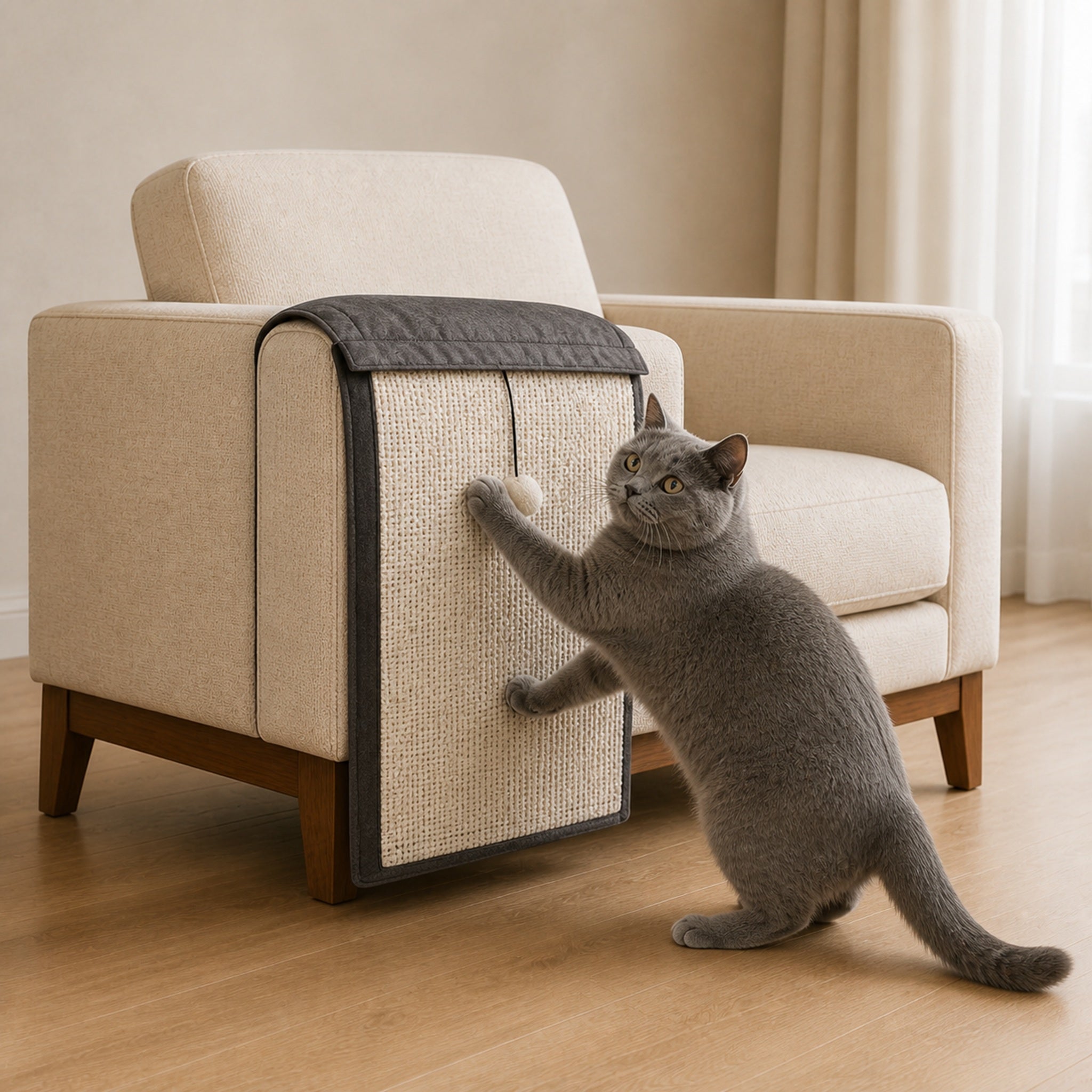 Forro protector rascador  para gatos
