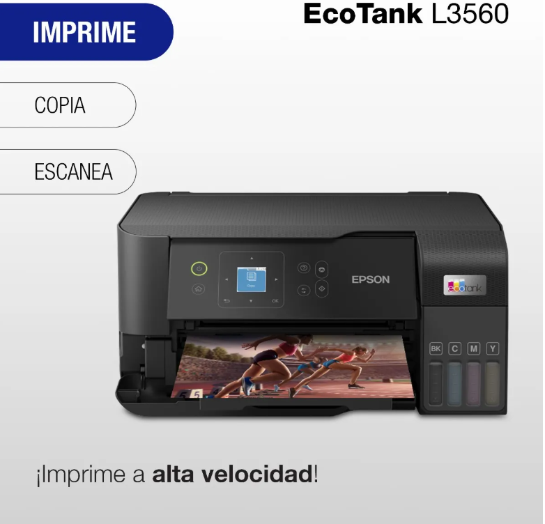 Impresora Multifuncional Epson EcoTank L3560, Wi-Fi