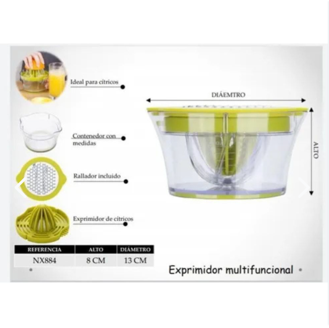 EXPRIMIDOR MANUAL MULTIFUNCIONAL 4 EN 1