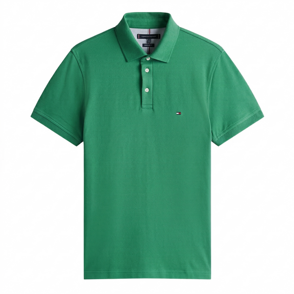 Polo de piqué elástico de corte ajustado PRODUCTO IMPORTADO